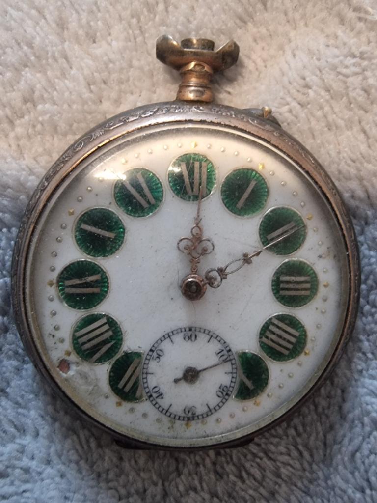 Zwitsers zakhorloge van rond 1890–1920, Ophalen of Verzenden, Staal, Overige merken