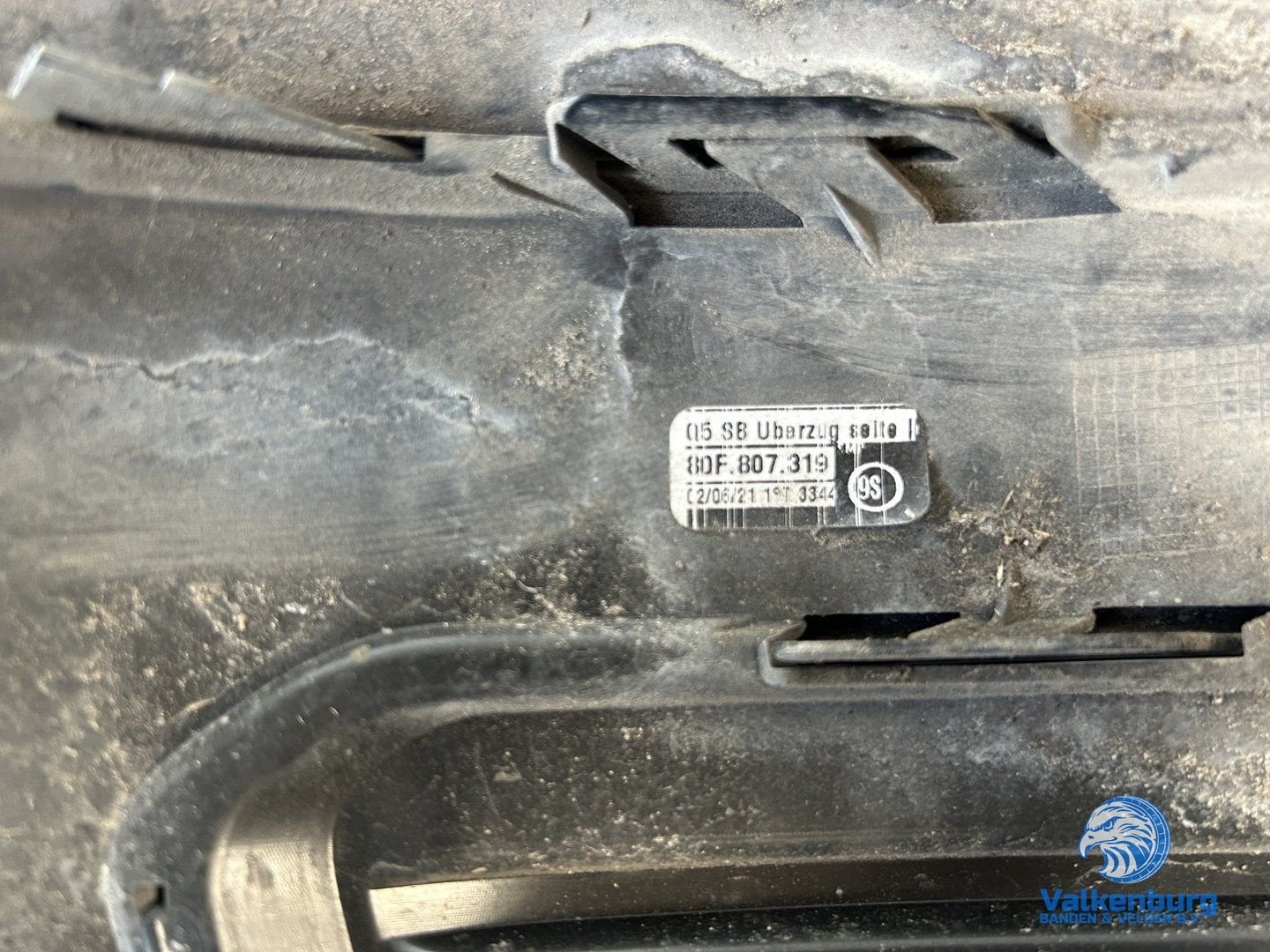 Originele Audi Q5 80F Achter bumper links hoek zwart 80F8073, Gebruikt, -, -, Ophalen of Verzenden