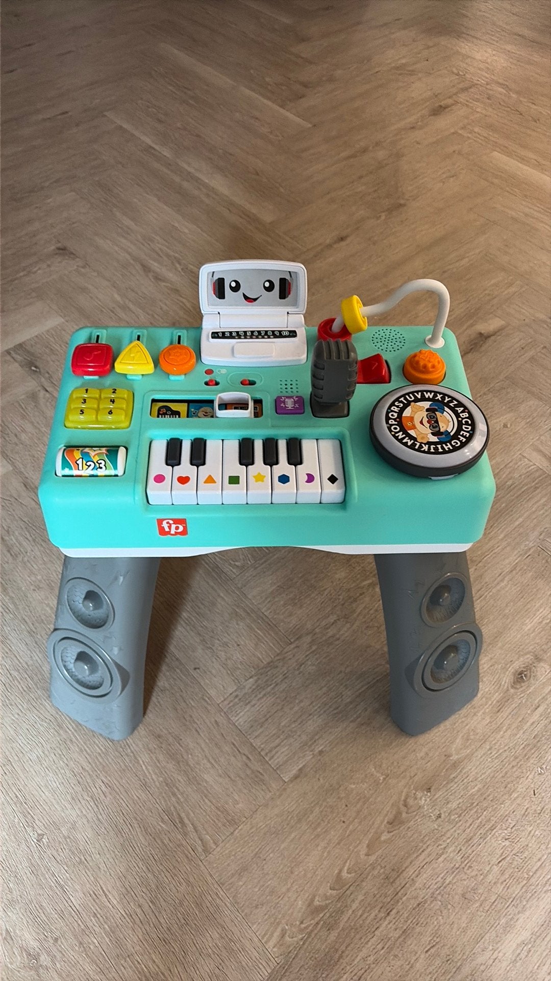 Fisher-Price Muziektafel met Piano en Geluiden, Ophalen, Zo goed als nieuw, Overige typen, Met licht