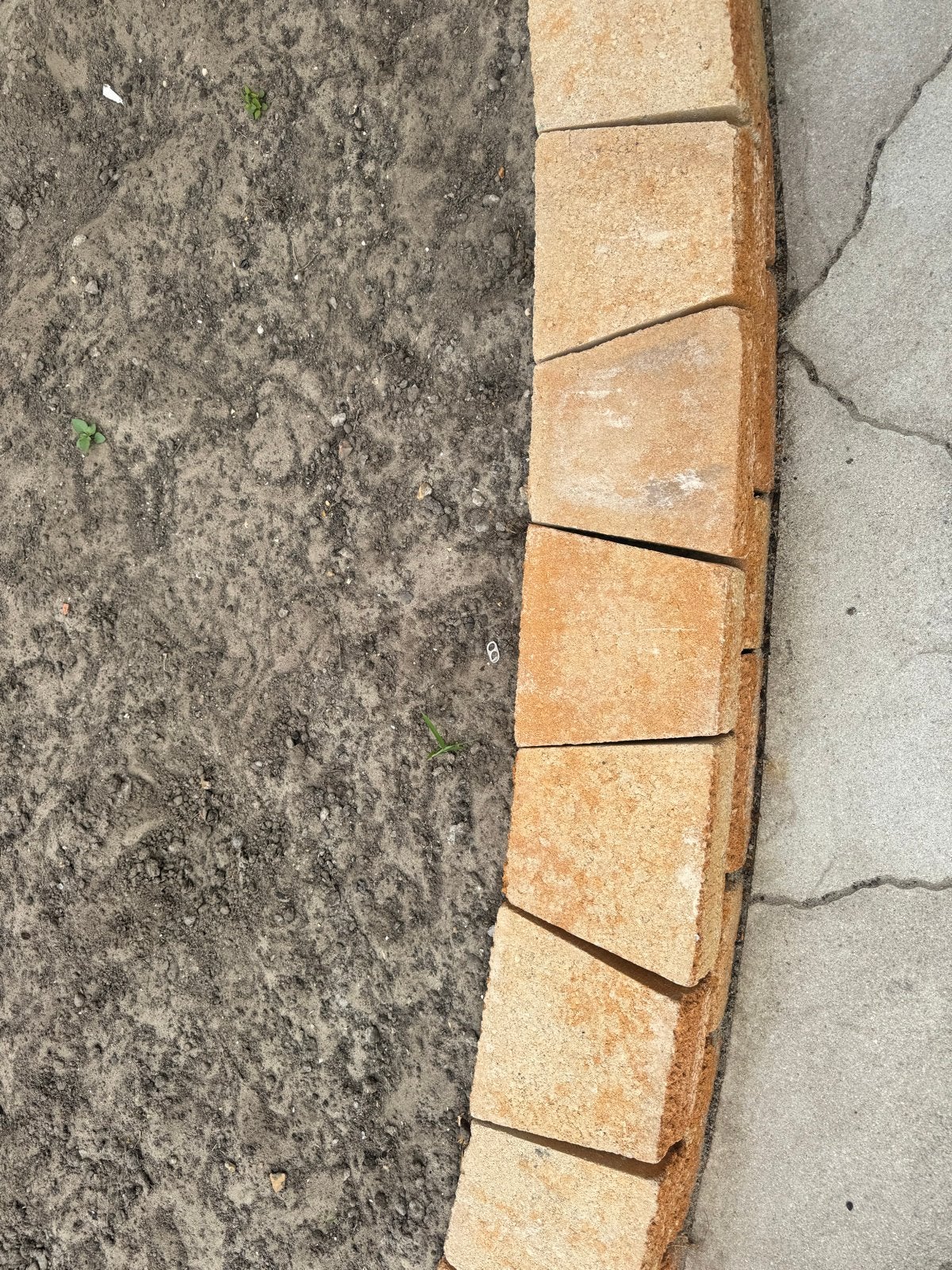 Red Sun: Borderstenen 117stuks.23/17x21,5x10cm month blanc, Tuin en Terras, Bielzen en Borders, Ophalen, Minder dan 25 cm, Border