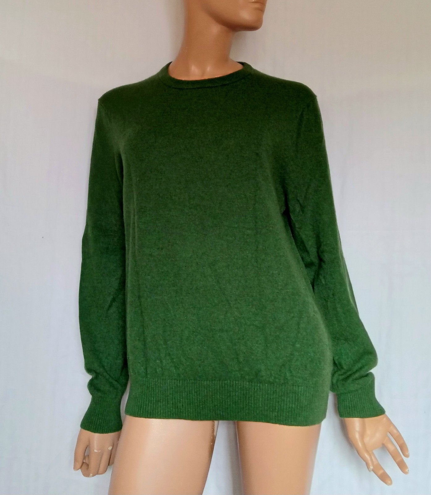 LANDS END CASHMERE Trui, Ophalen of Verzenden, Zo goed als nieuw, Maat 42/44 (L), Groen