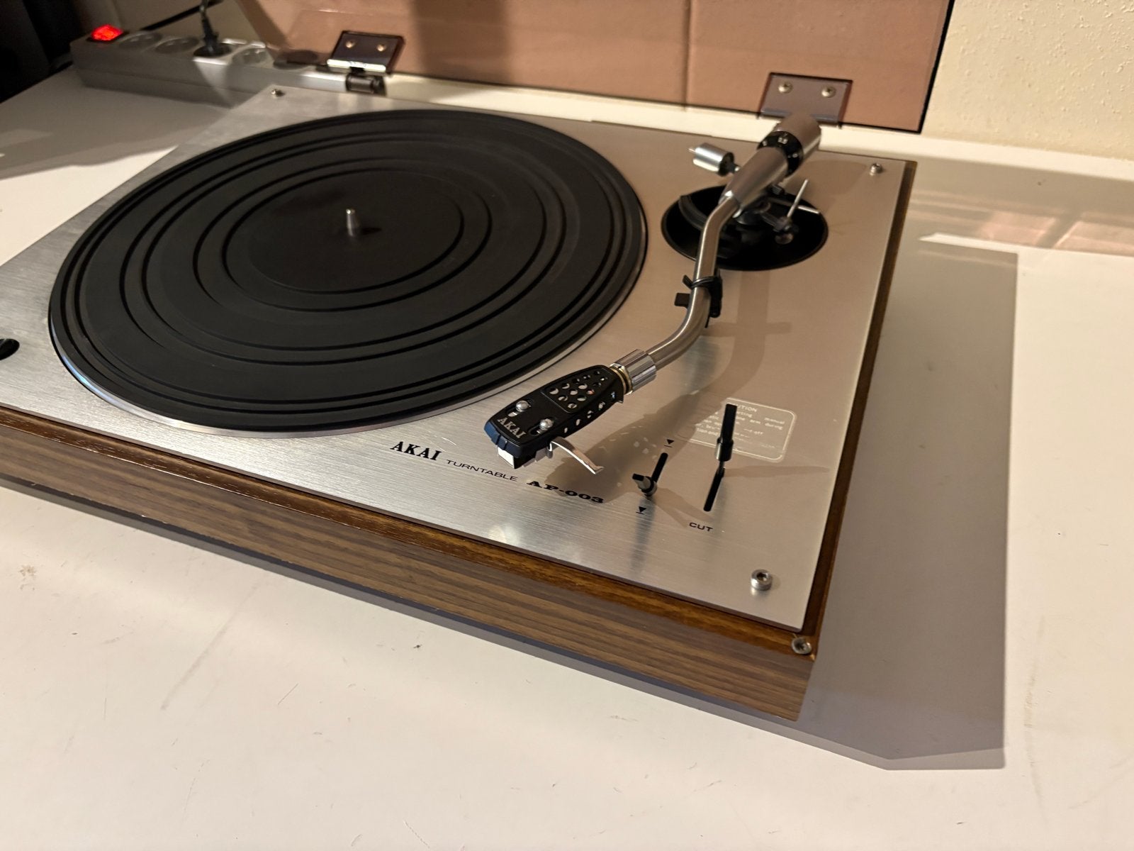 Akai AP-003 Platenspeler - Vintage Hifi, Audio, Tv en Foto, Platenspelers, Ophalen, Gebruikt, Platenspeler, Akai