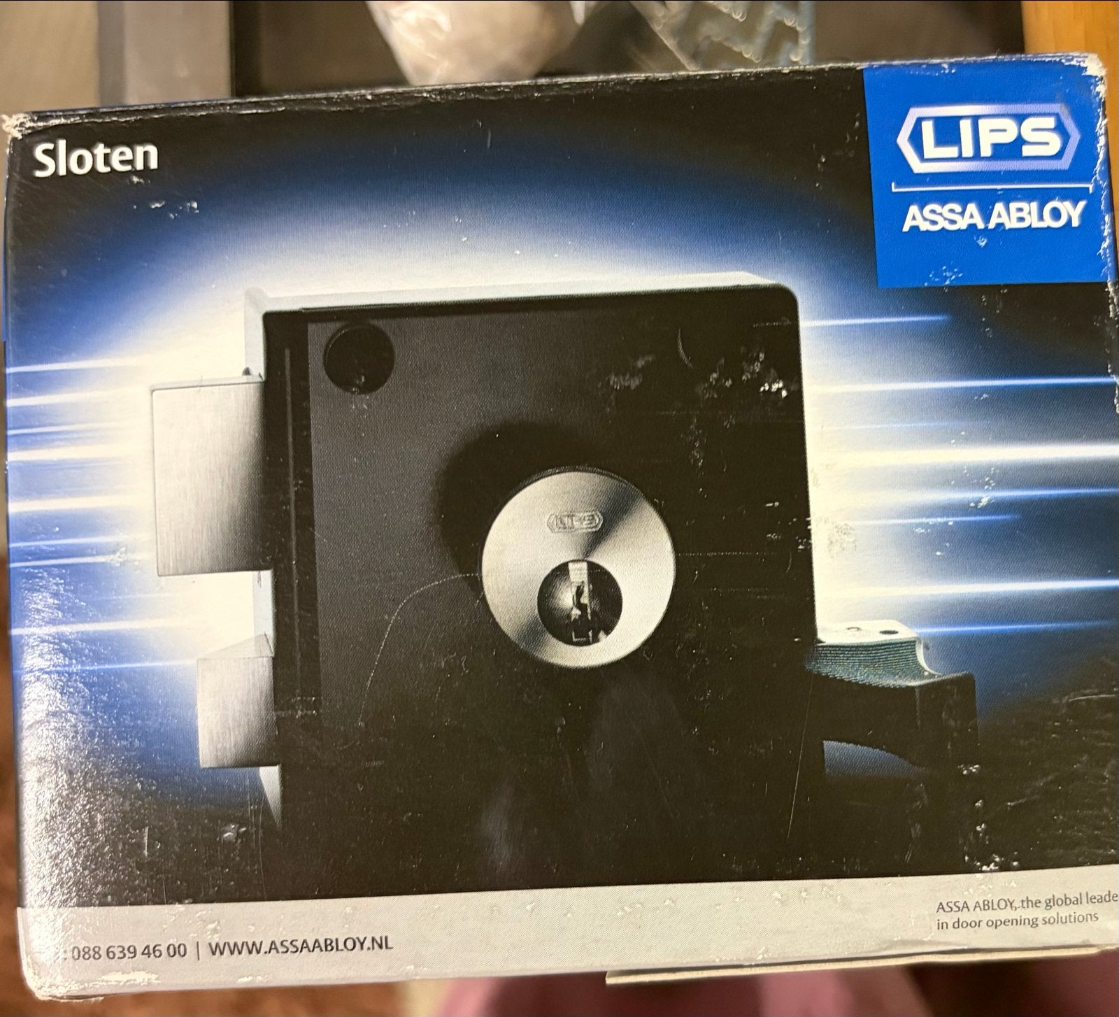 LIPS ASSA ABLOY Veiligheids-oplegslot 1753-1, Ophalen, Zo goed als nieuw, Overige materialen, Slot