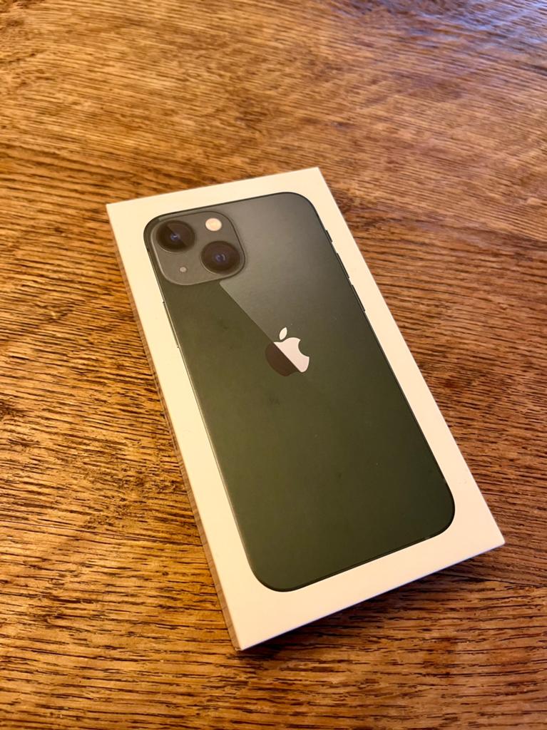 Doosje iPhone 13 mini, 128 GB, Ophalen of Verzenden, Zo goed als nieuw, Groen