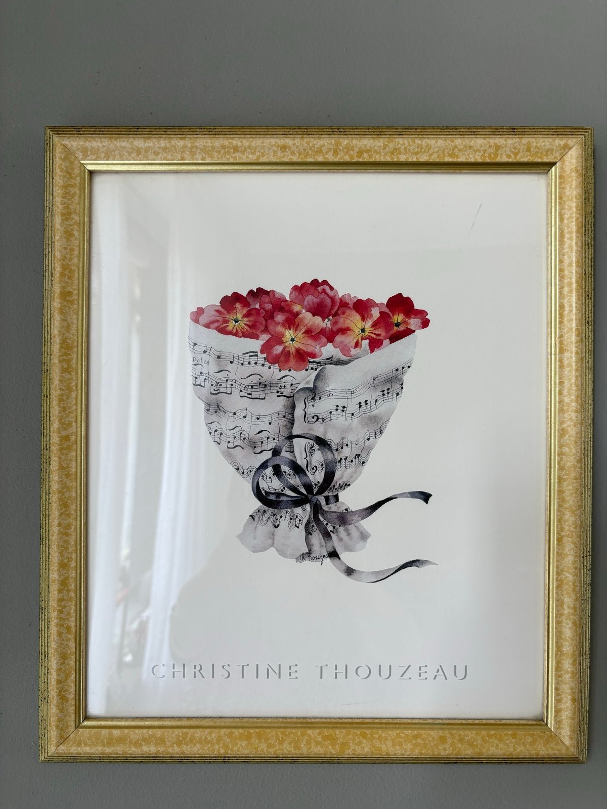 Ingelijste print van Christine Thouzeau, 35x30cm, Ophalen of Verzenden, Print, Print/reproductie, Ingelijst