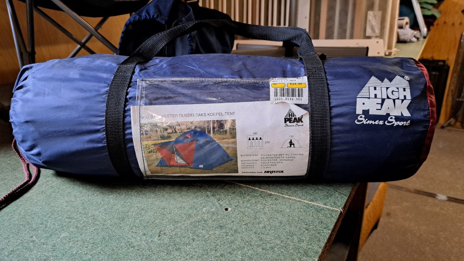 High Peak Iglo 3 Polyester Dubbeldaks Koepeltent, Caravans en Kamperen, Tenten, Ophalen