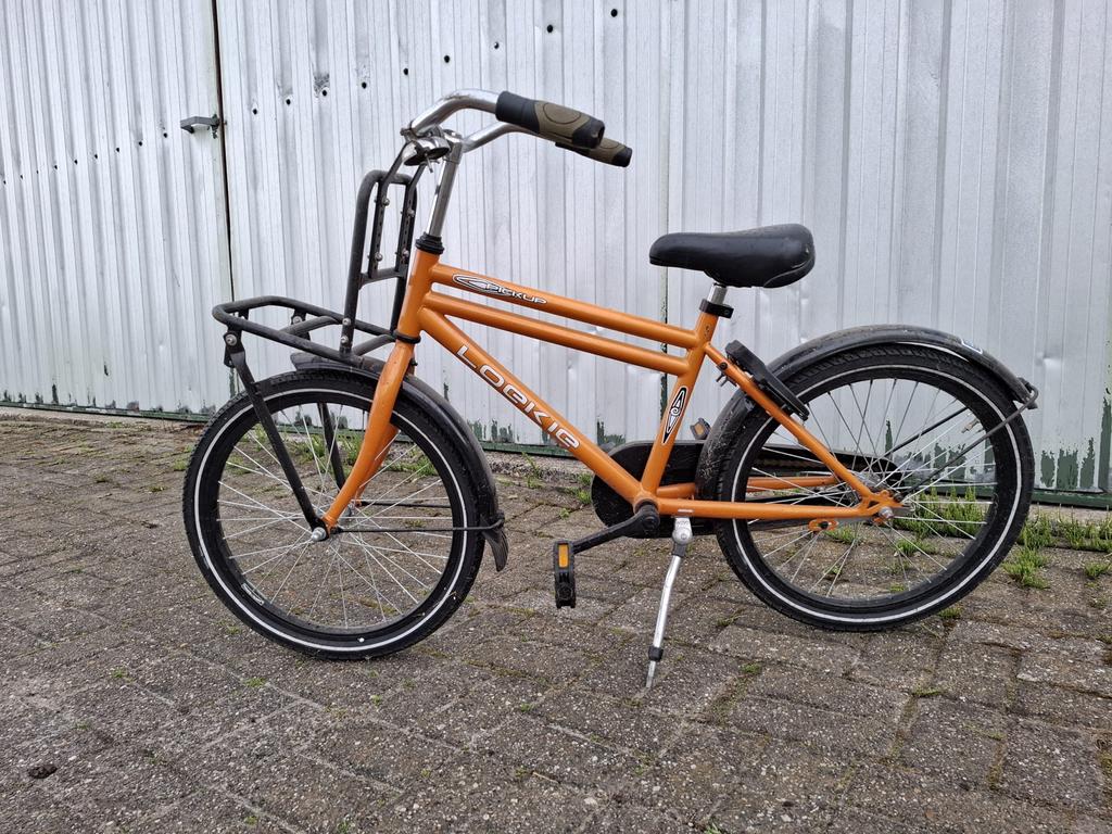 Loekie kinderfiets - Oranje, Fietsen en Brommers, Ophalen, Gebruikt, 20 inch, Handrem
