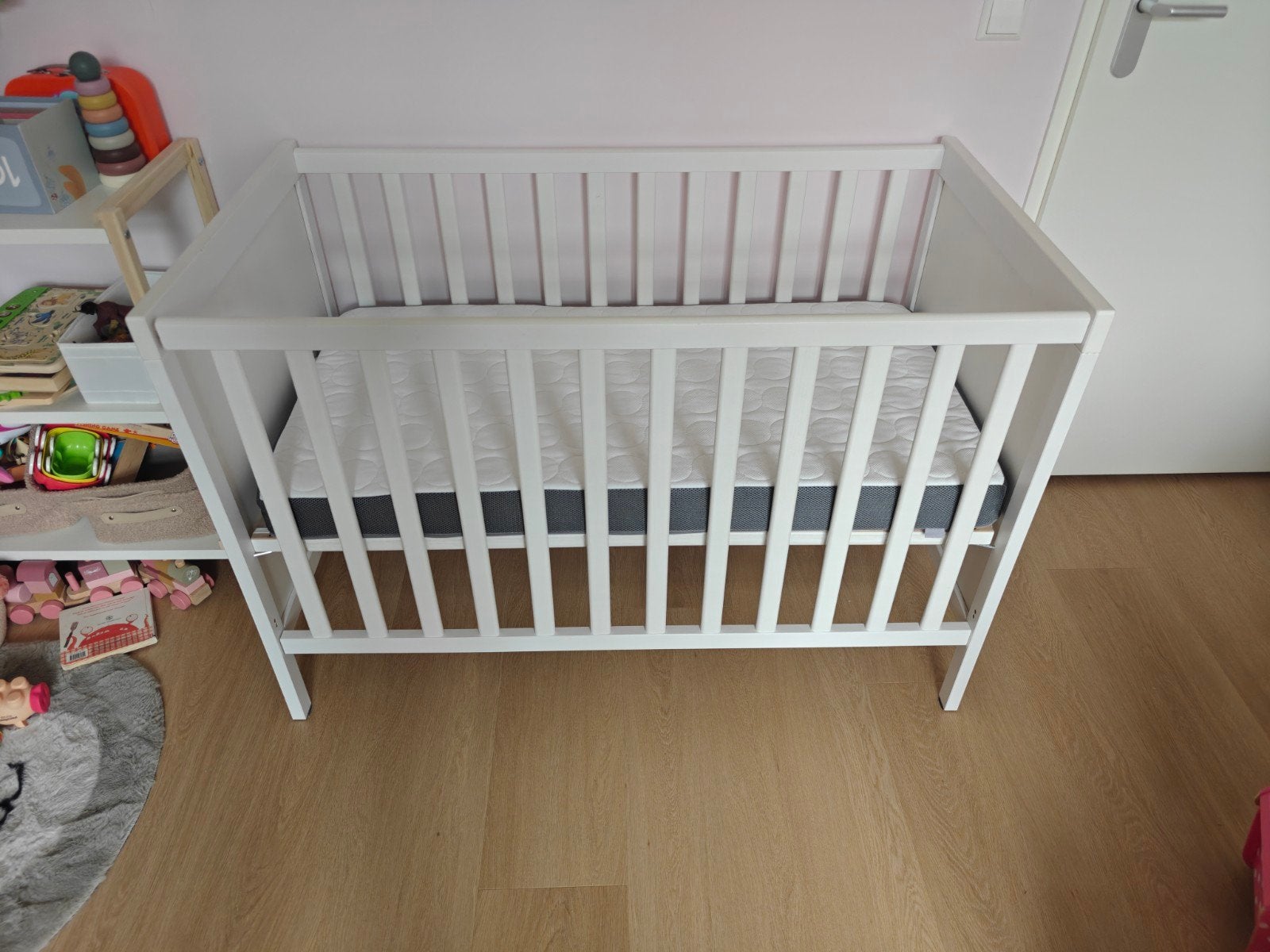 Ikea Sundvik ledikant met Matras Himlavalv nieuwstaat, Ophalen, Zo goed als nieuw, Ledikant