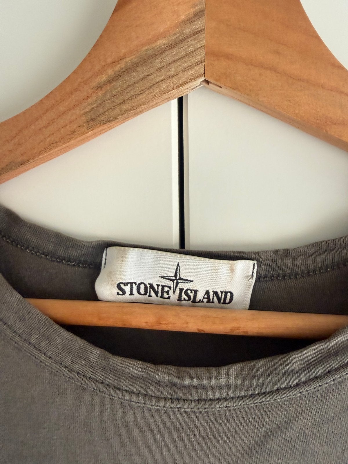 Stone Island Shadow Patch T-Shirt – Grijs – Maat S, Ophalen of Verzenden, Gedragen, Maat 48/50 (M), Grijs