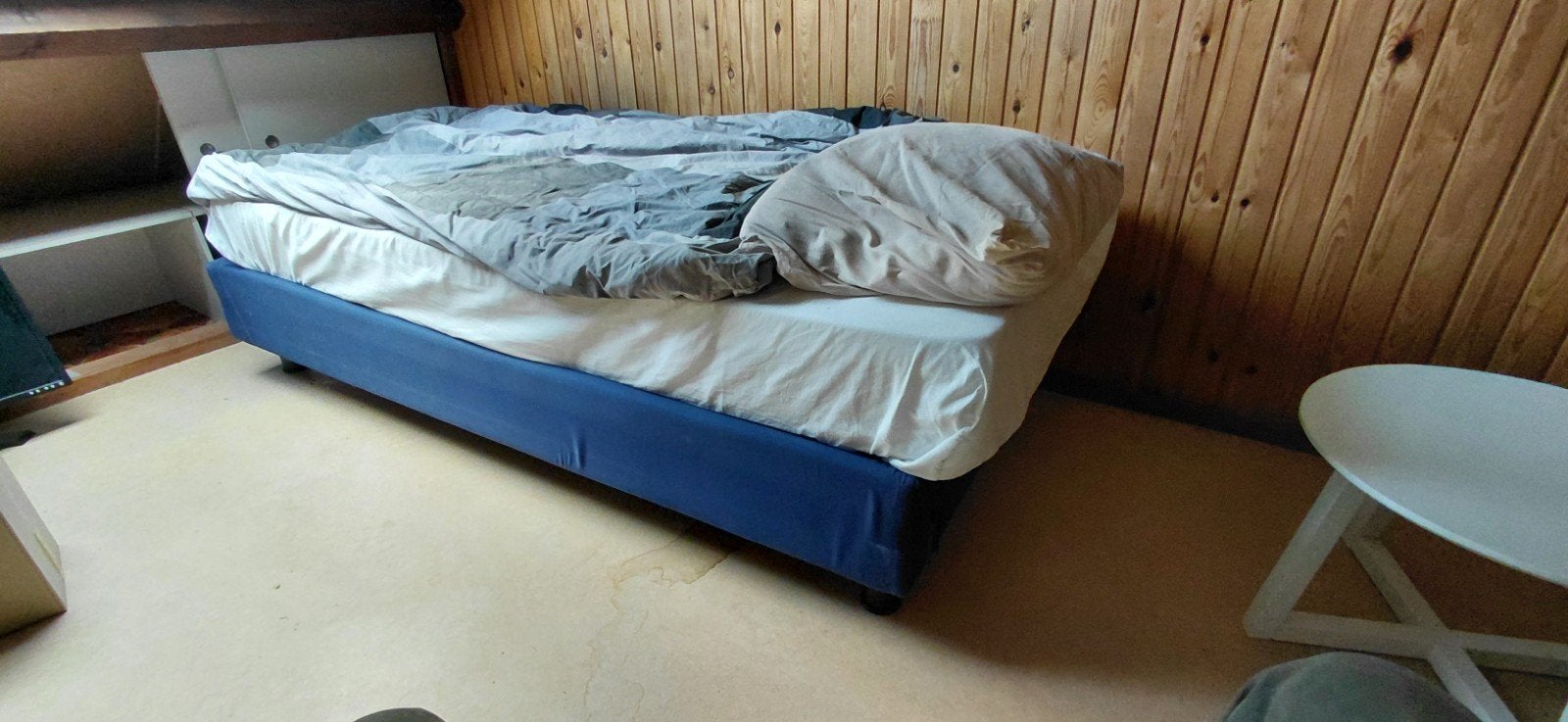 Pullman Boxspring 90x200 cm, Ophalen, Gebruikt, 90 cm, Eenpersoons