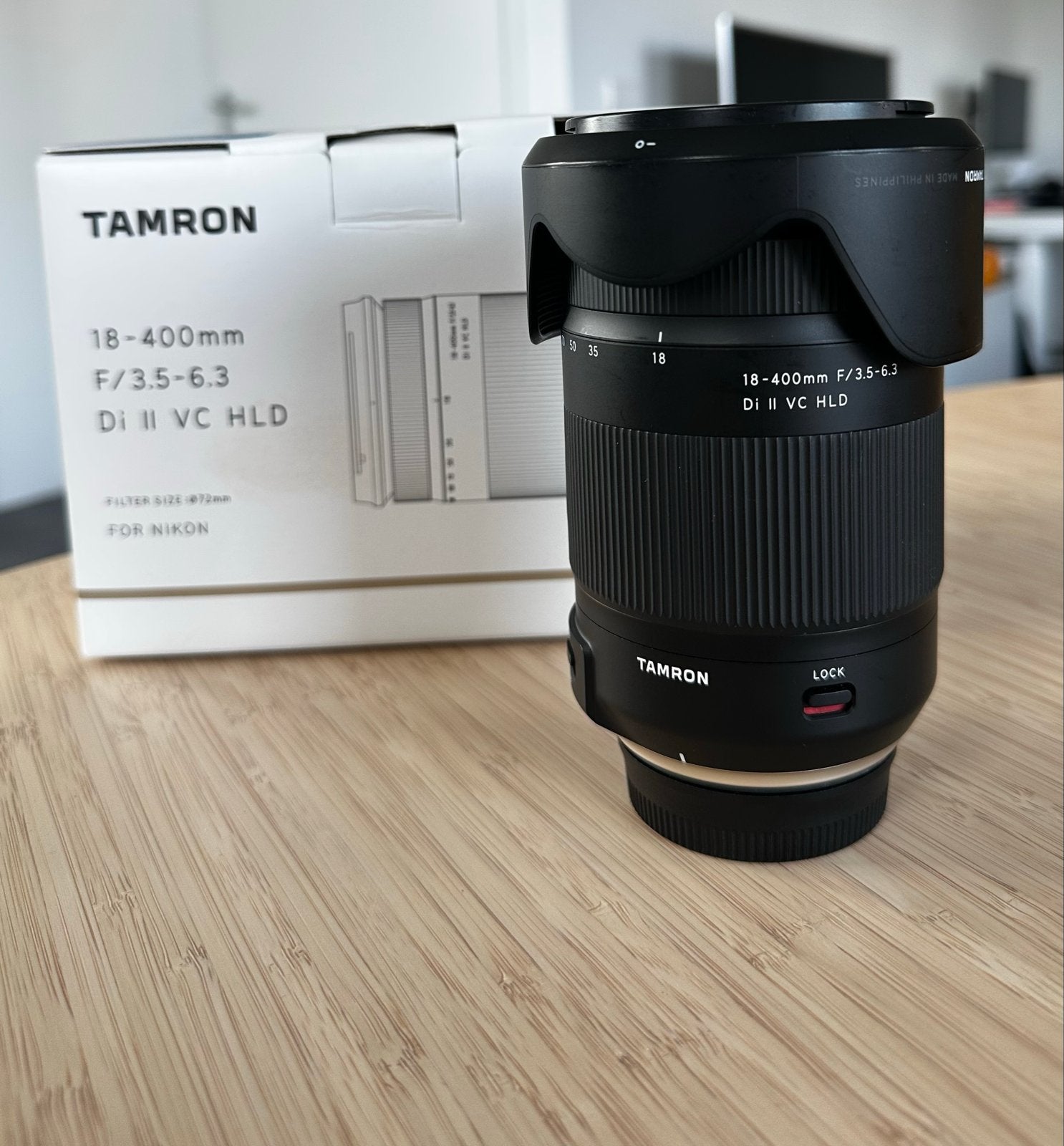Tamron 18-400mm F/3.5-6.3 Di II VC HLD voor Nikon, Autofocus, Zo goed als nieuw, Telelens, Ophalen of Verzenden