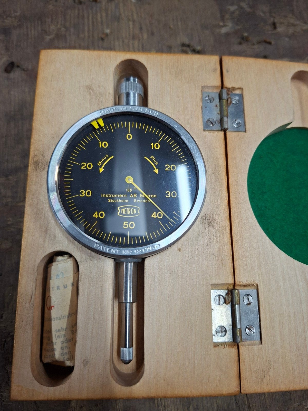 Vintage Metron Instrument AB Stockholm Meetklok, Ophalen of Verzenden
