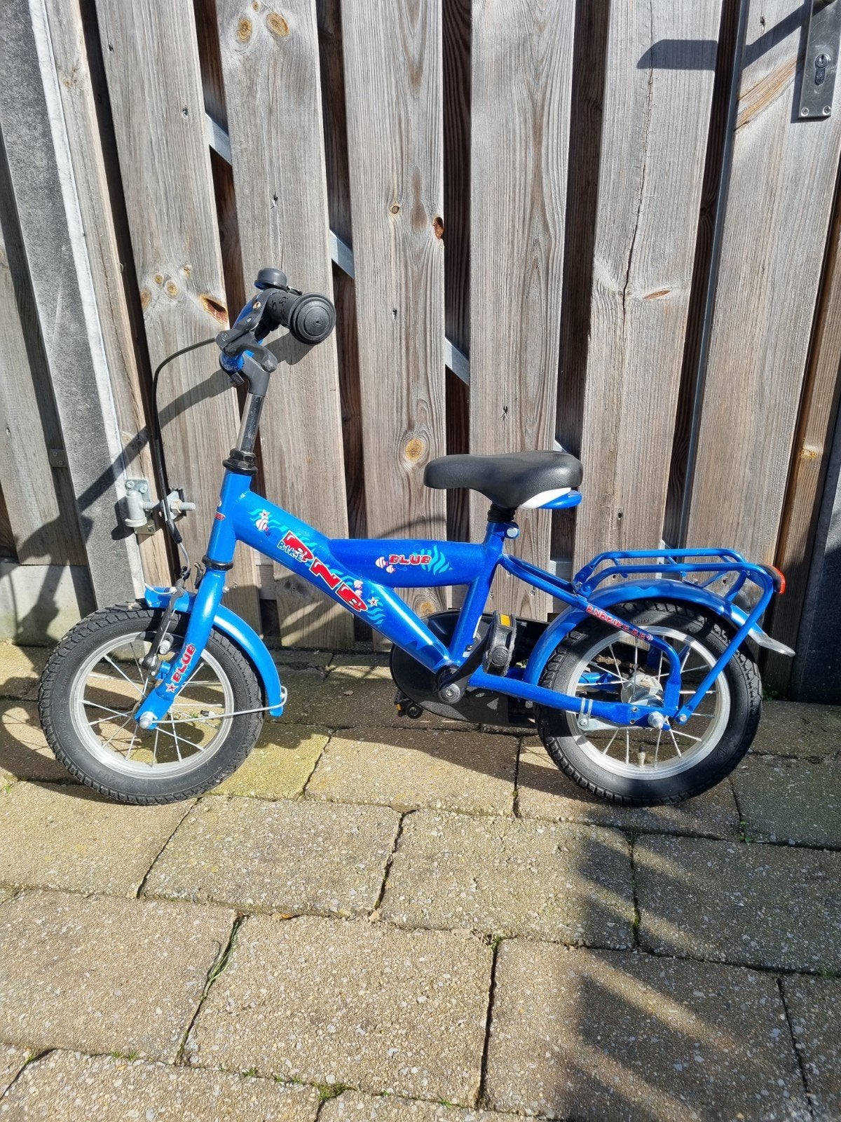 Blauwe kinderfiets 12 inch, Ophalen, Zo goed als nieuw, Minder dan 16 inch