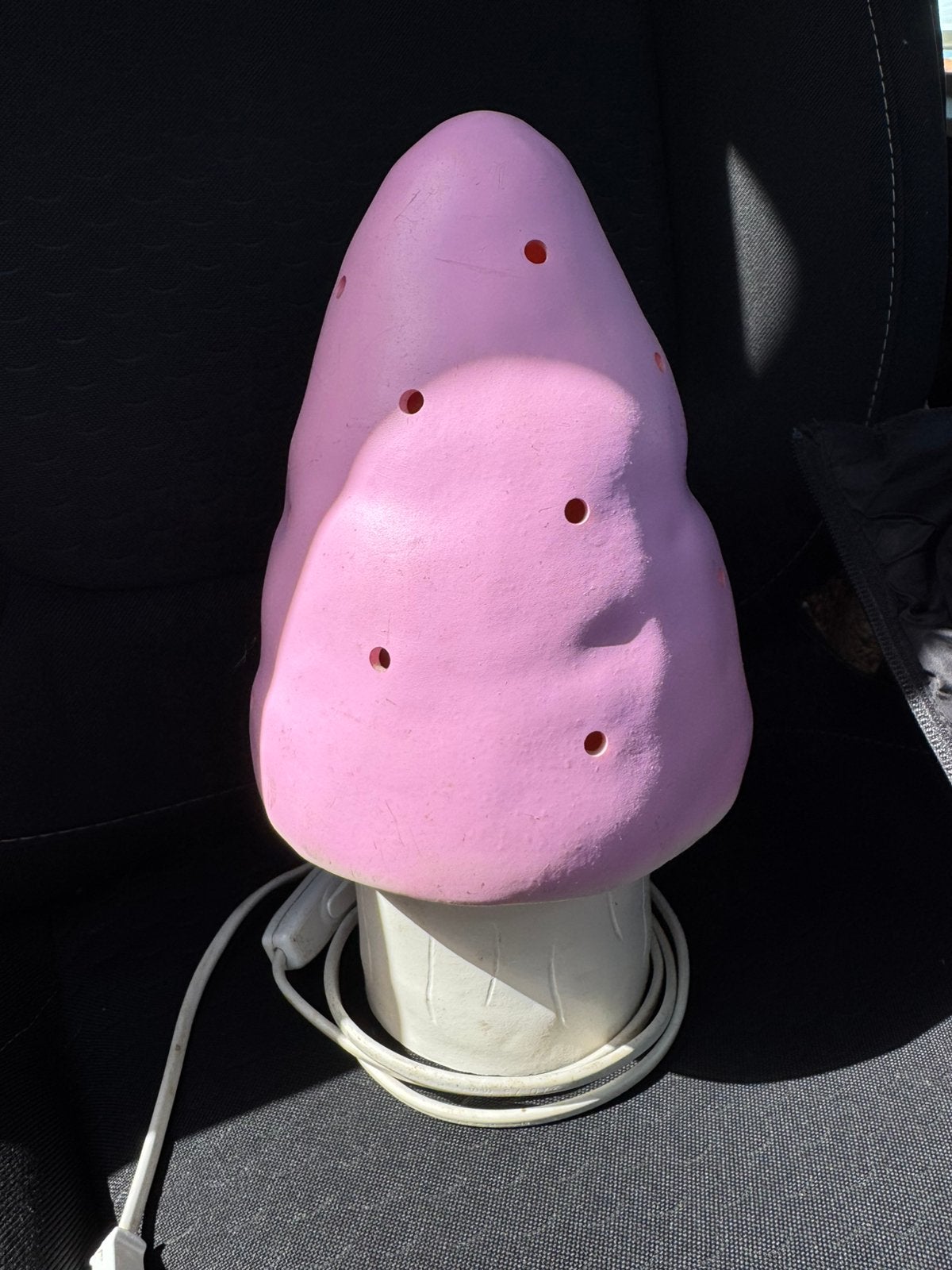 Heico paddestoel lamp, Kunststof, Gebruikt, Vintage, Ophalen of Verzenden