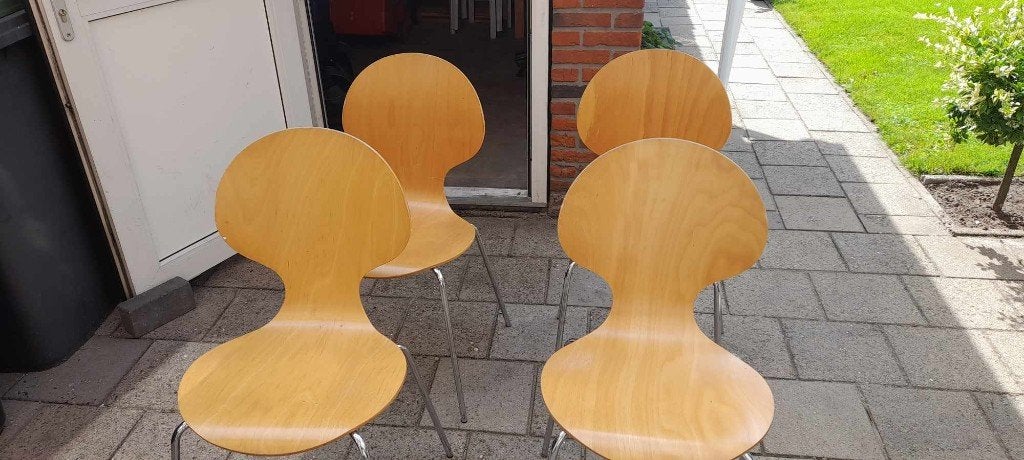 vlinder stoelen, Ophalen, Gebruikt, Hout, Vier