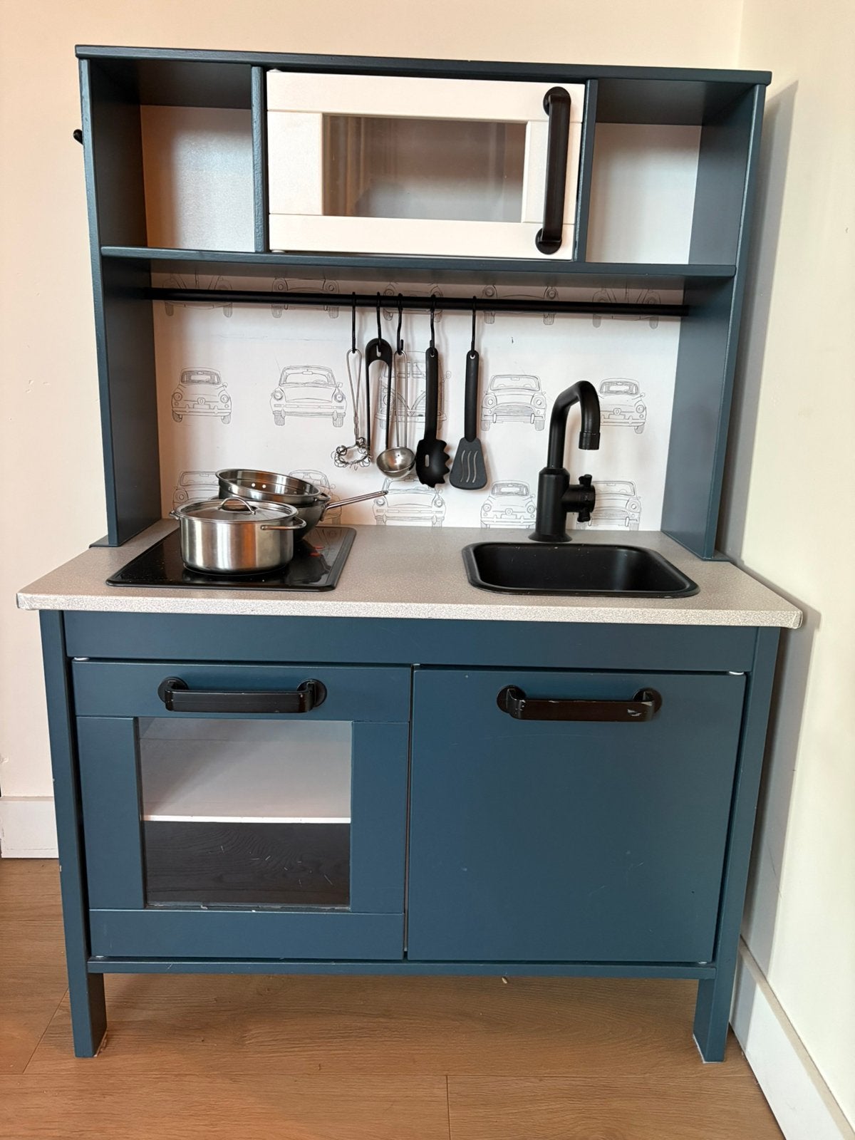 Keukentje met heel veel accessoires, Ophalen, Zo goed als nieuw, Hout, Speelkeuken