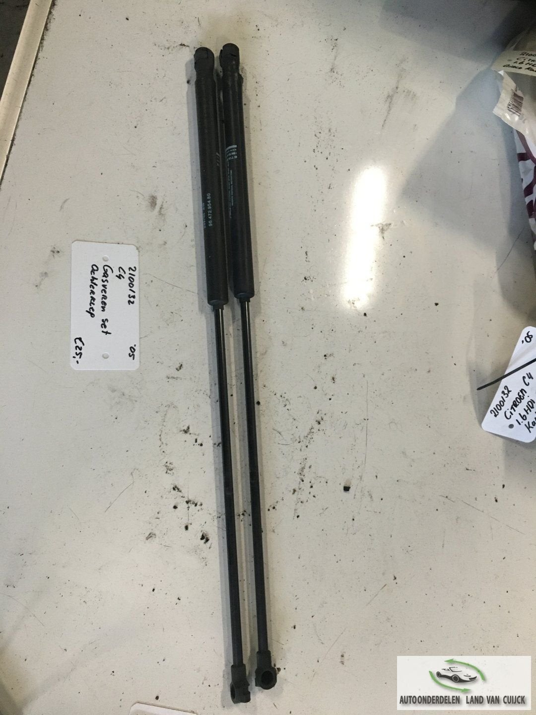 Citroen C4 1.6 Hdi 2005 Gasveren set achterklep, Gebruikt, -, -, Ophalen of Verzenden