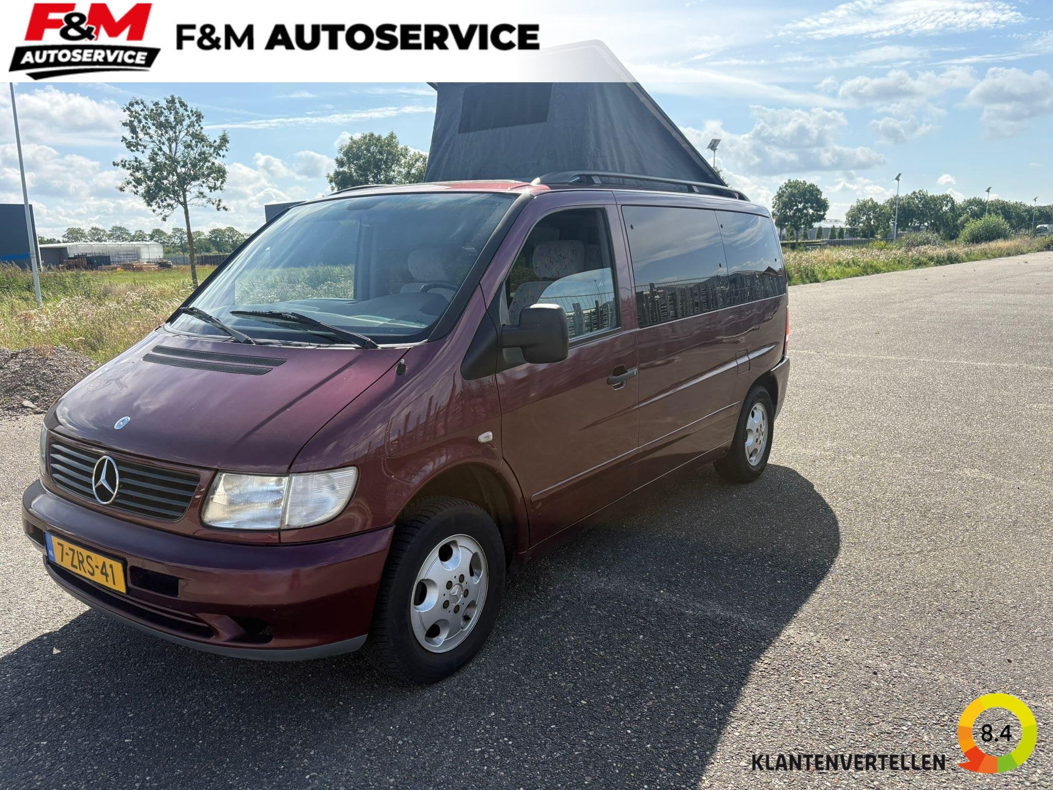 Mercedes-benz Vito,114 Camper ombouw, Auto's, Bestelauto's, Euro 2, Stof, Gebruikt, 2000 kg