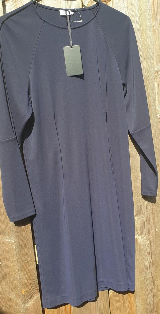 Filippa k jurk M - L donker blauw, Blauw, Ophalen of Verzenden, Zo goed als nieuw, Knielengte