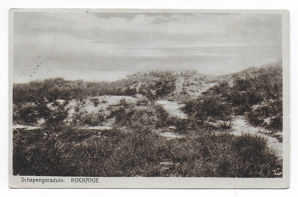 Rockanje Schapengorsduin gelopen Ansichtkaart (B8313), Ophalen of Verzenden, 1960 tot 1980, Gelopen