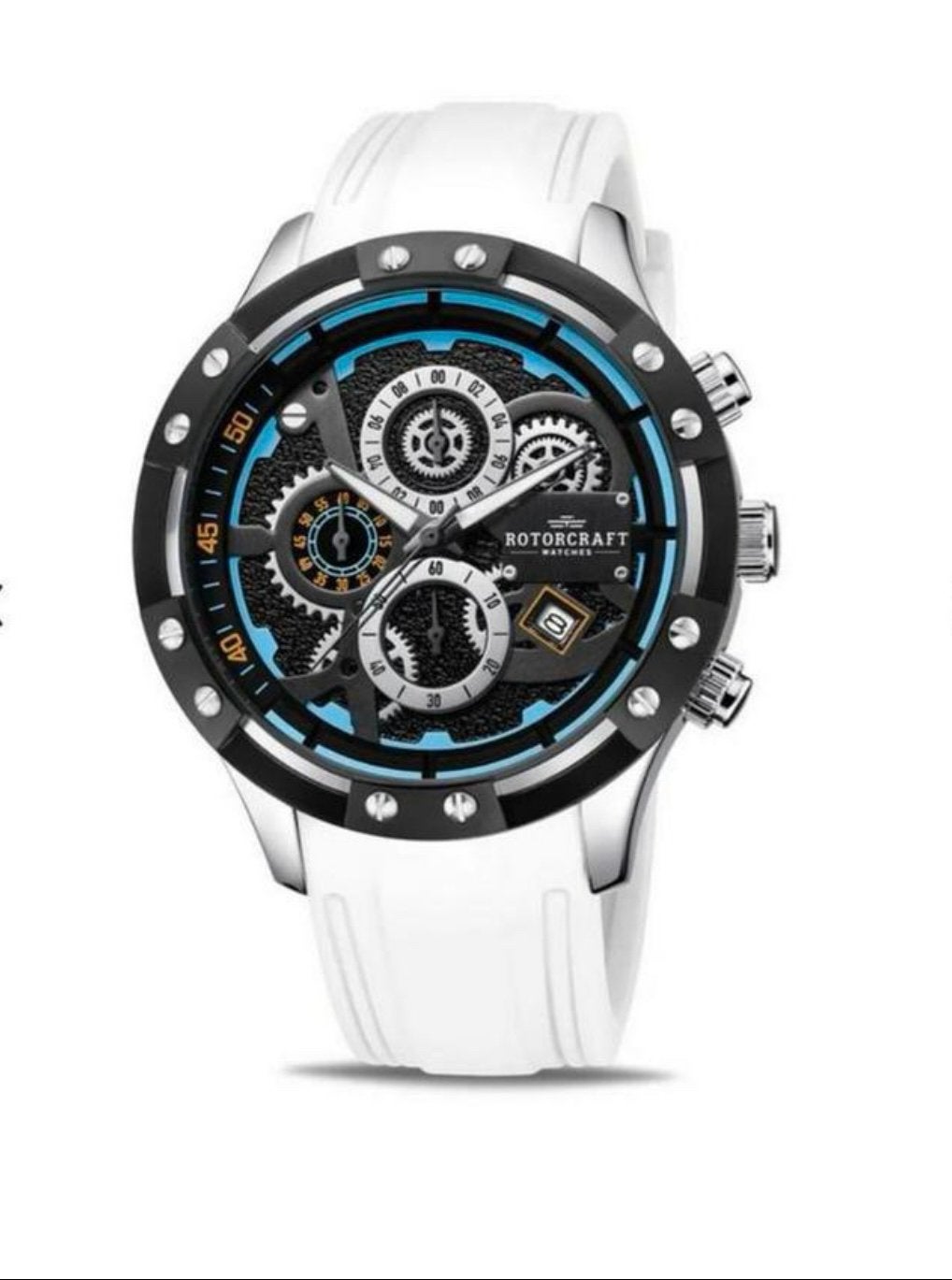 Rotorcraft RC5702 watch NEW!, Zwart, Nieuw, Ophalen of Verzenden, Waterdicht