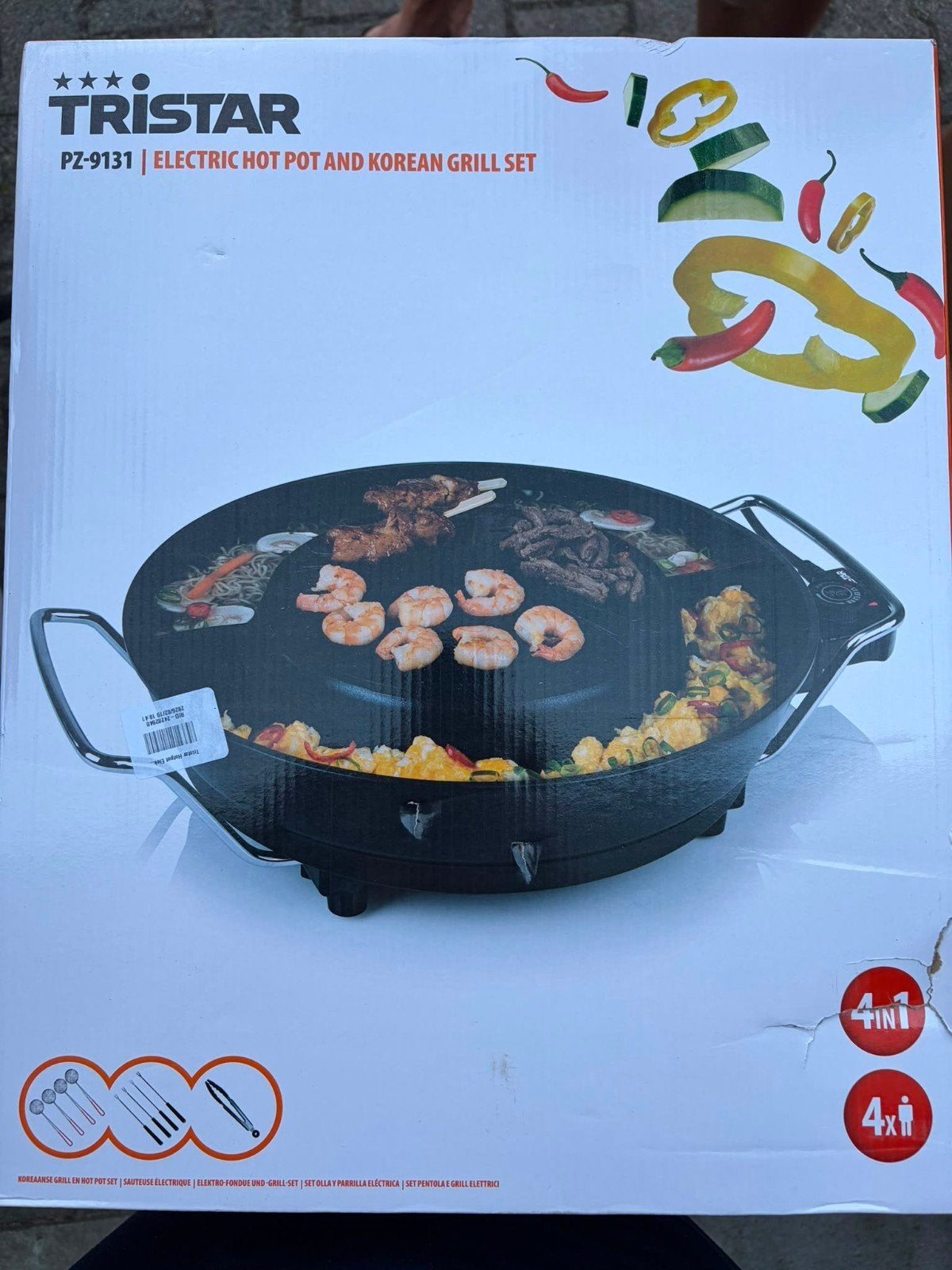 Tristar PZ-9131 Elektrische Hot Pot & Koreaanse Grill Set, Ophalen, Nieuw