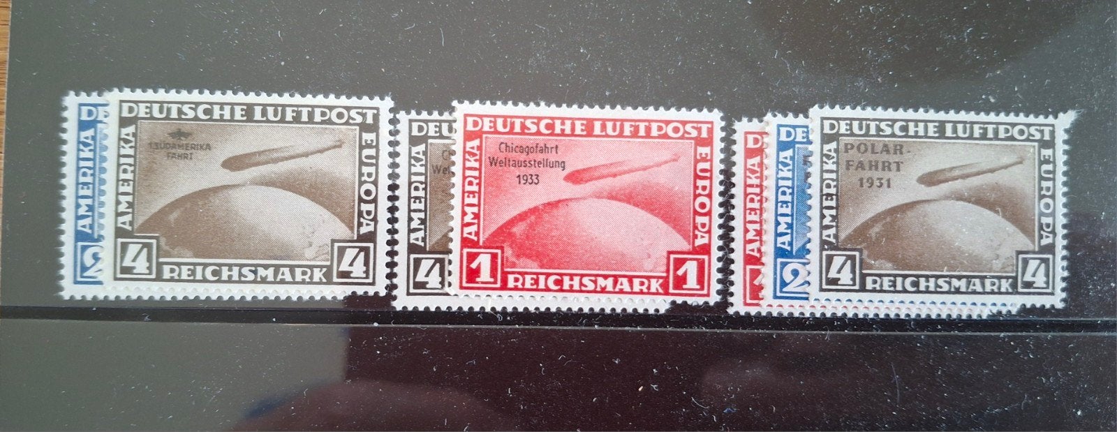 Duitse Rijk Mi. 438, 439, 496, 498, 456, 457 en 458 nadruk, Verzenden, Duitse Keizerrijk