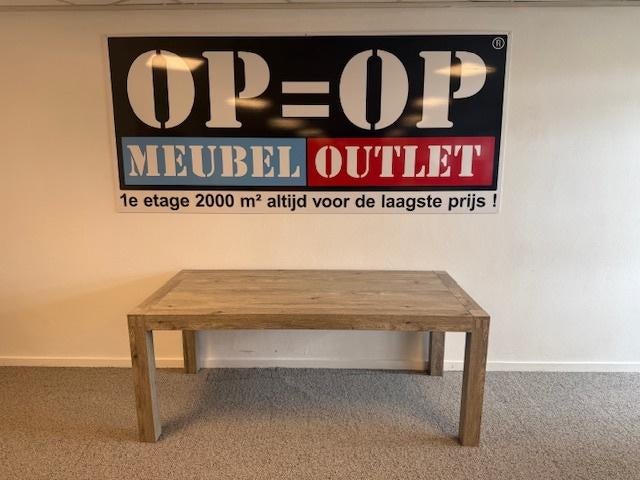 eettafel mountain 190 x 90, Ophalen, Overige materialen, Gebruikt, 50 tot 100 cm