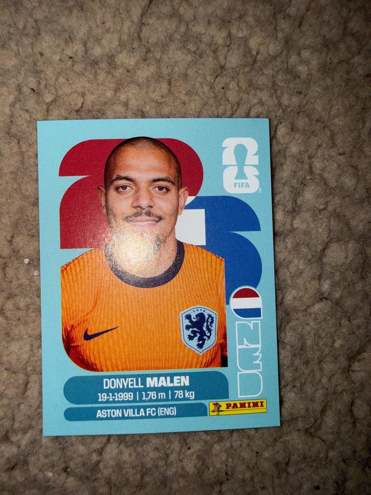 Panini FIFA Donyell Malen Spelerskaart Aston Villa, Ophalen of Verzenden, Zo goed als nieuw, Buitenlandse clubs, Spelerskaart