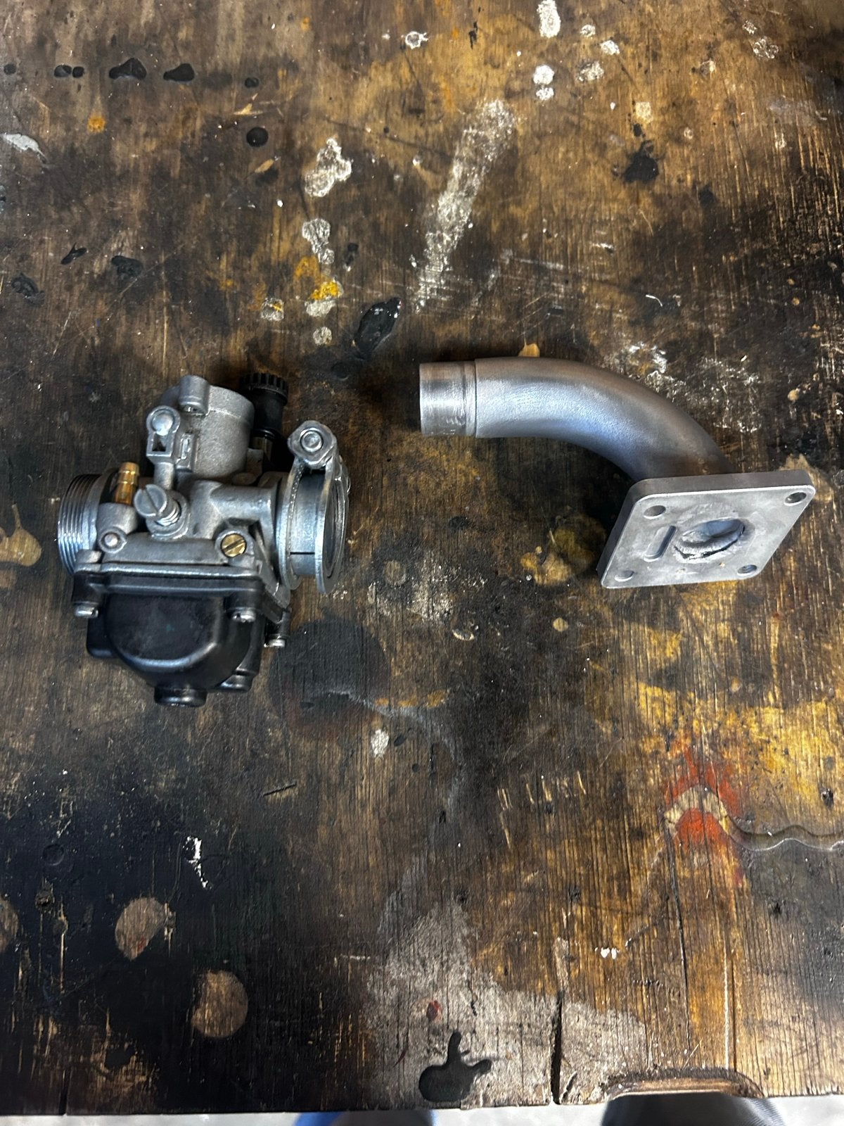 17,5mm Carburateur , Polini 19mm spruitstuk tomos, Ophalen of Verzenden, Gebruikt, Carburateur