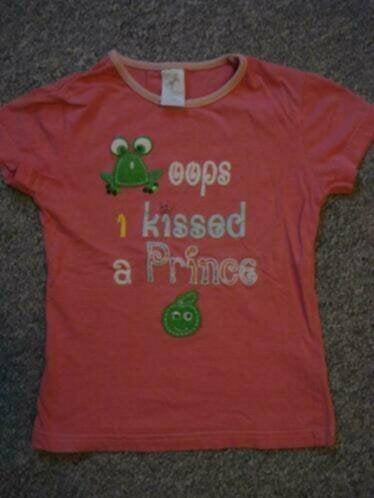 Roze T-shirt met kikkerprint  van Palomino, Kinderen en Baby's, Kinderkleding | Maat 122, Ophalen, Meisje, Shirt of Longsleeve