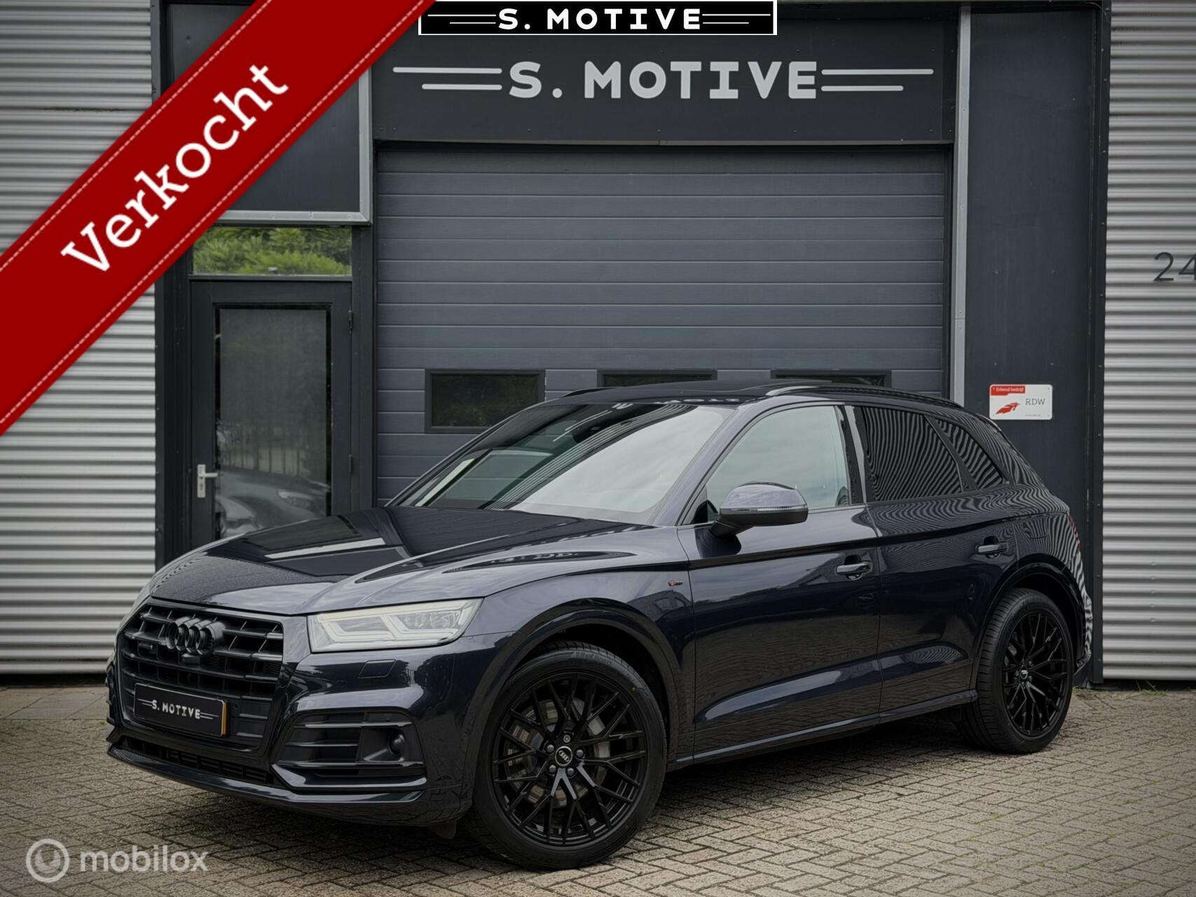Audi Q5 55 TFSI e quattro Competition 367pk, Pano, B&O, RS S, Automaat, 2005 kg, 4 cilinders, Blauw