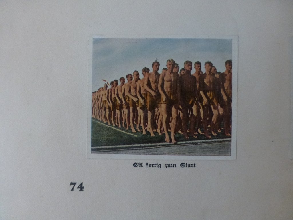 Plaatjesalbum: Duitse sport (Blik op Olympiade Berlijn 1936), Boeken, Ophalen of Verzenden, Gelezen, Plaatjesalbum
