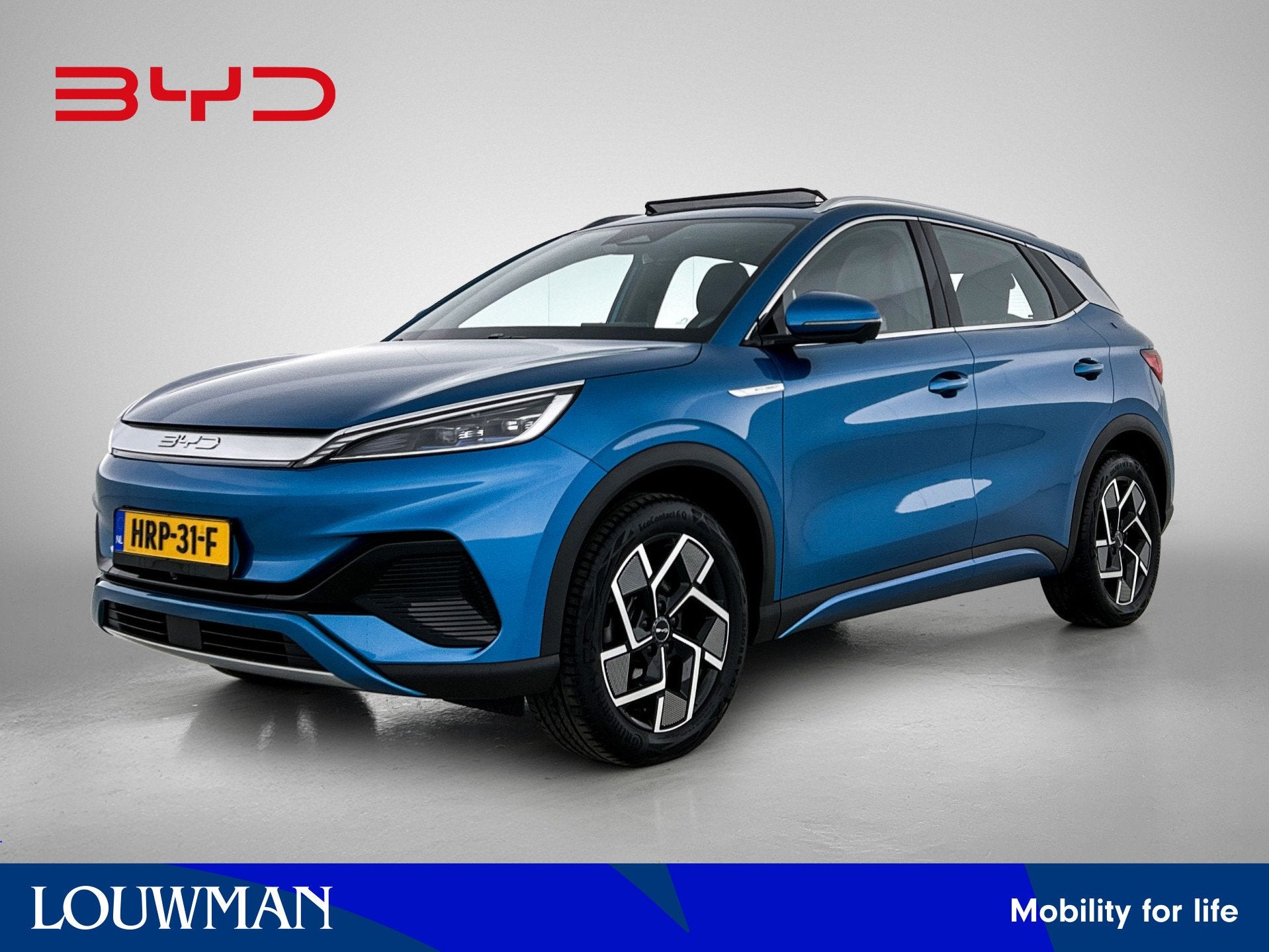 BYD ATTO 3 Comfort 60 kWh | Origineel NL! | Schuif/kanteldak, Gebruikt, 38 min, Blauw, Automatische klimaatregeling
