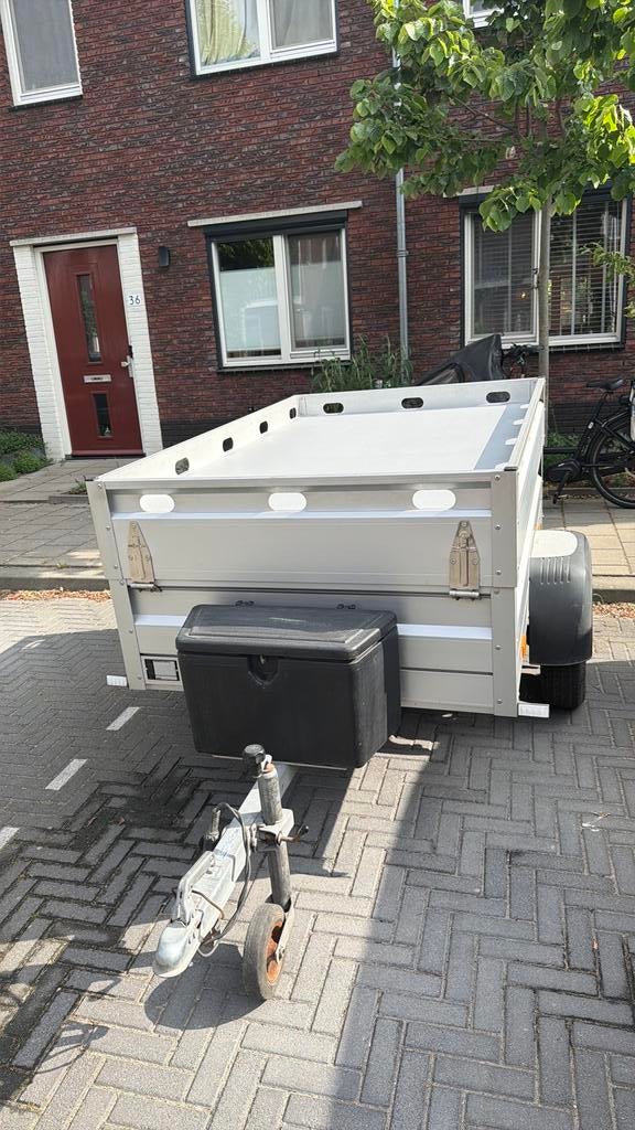 Hapert amigo met deksel bagageaanhanger 180x210, Caravans en Kamperen, Ophalen, Gebruikt