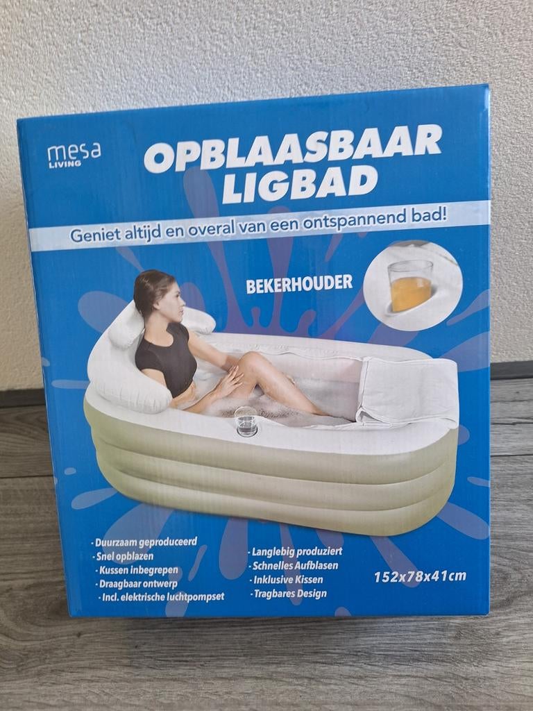 Opblaasbaar ligbad, Ophalen
