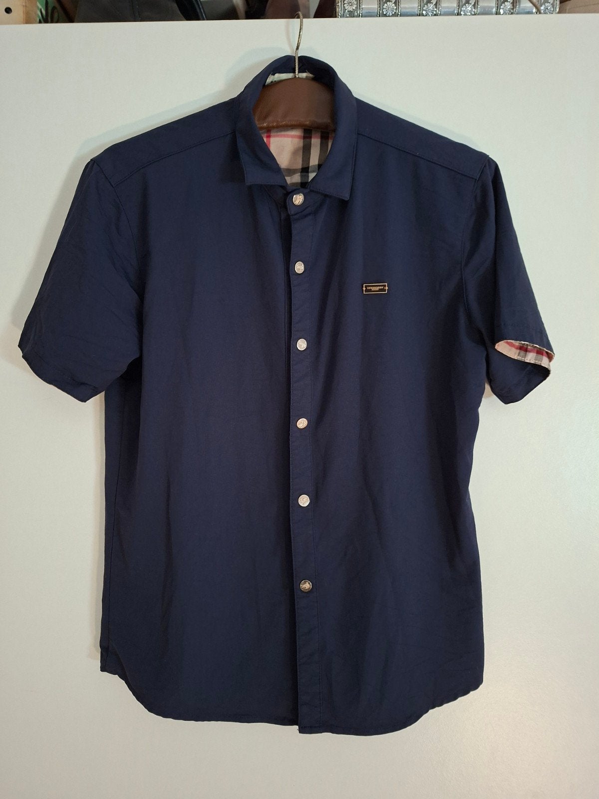 vintage burberry london blouse dames maat M, Kleding | Dames, Maat 38/40 (M), Blauw, Ophalen of Verzenden, Burberry