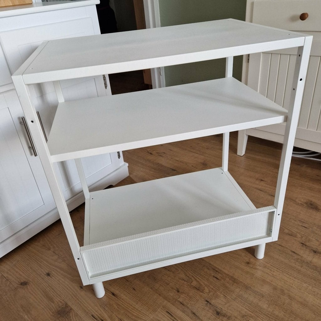IKEA PLATSA open kast wit met poten, Ophalen, 50 tot 100 cm, Zo goed als nieuw, Minder dan 100 cm