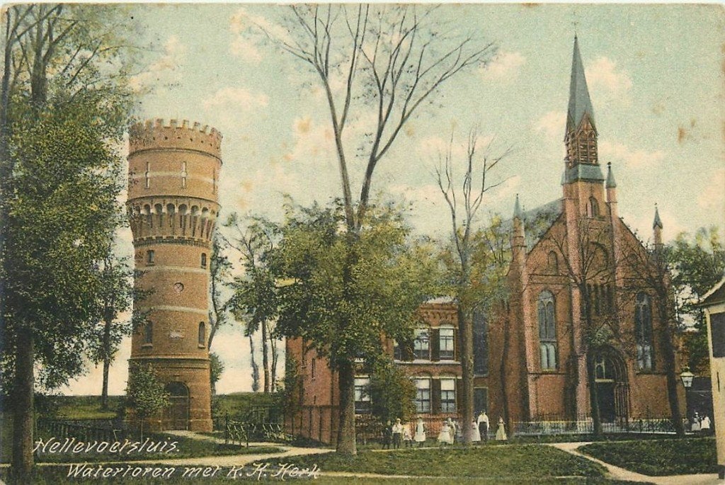 701-124-023 Hellevoetsluis Watertoren, Verzenden, Voor 1920, Zuid-Holland