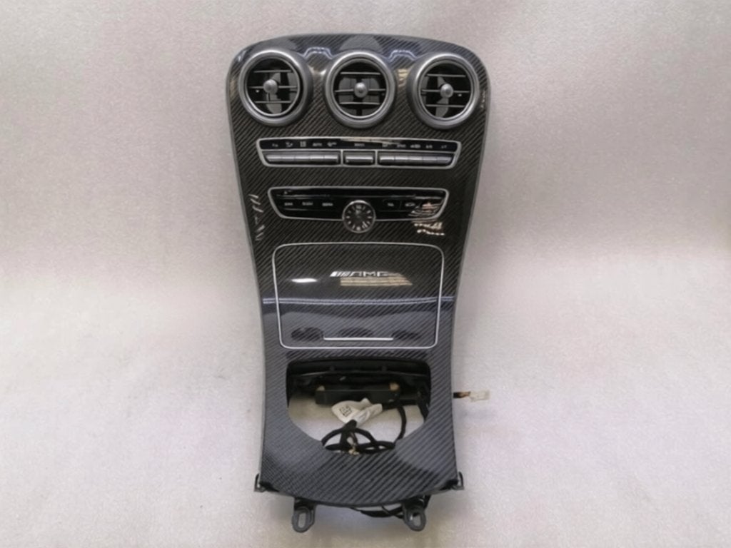 Mercedes W205 X253 Carbon middenconsole met IWC-klok, Auto-onderdelen, Ophalen of Verzenden, Gebruikt, Mercedes-Benz