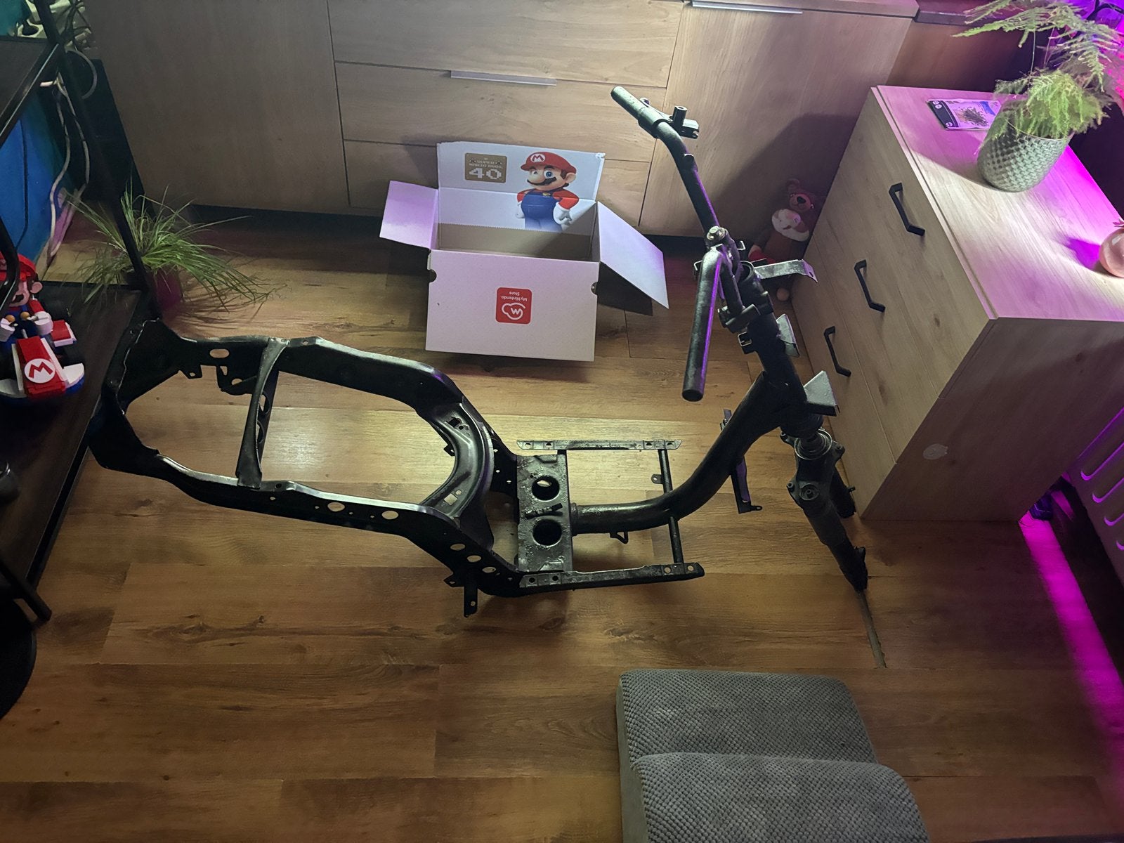 Zip frame met voorvork en stuur zonder 123, Ophalen, Zo goed als nieuw, Frame