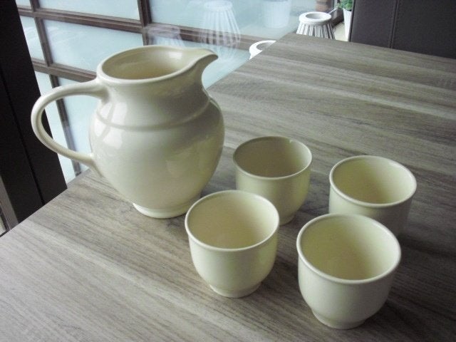 roomwit brocante melkstel, Ophalen of Verzenden