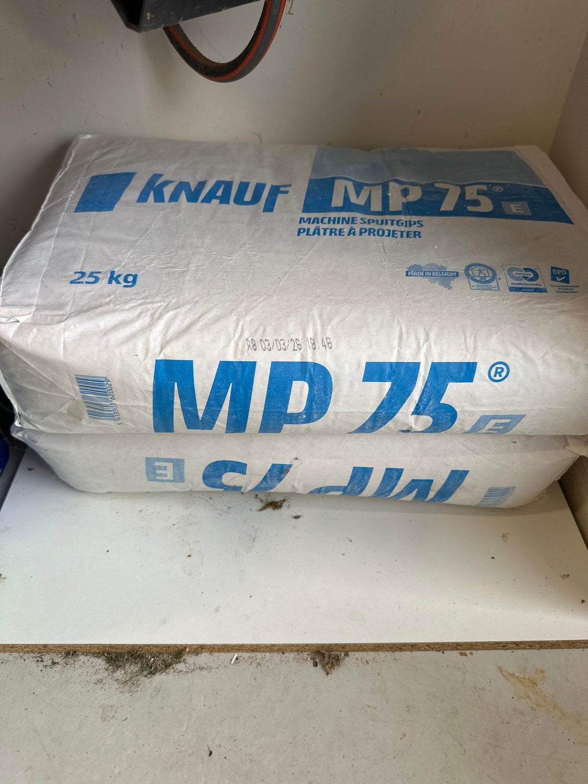 Knauf MP 75 Machine Spuitgips 25 kg, Ophalen, Nieuw, Overige typen