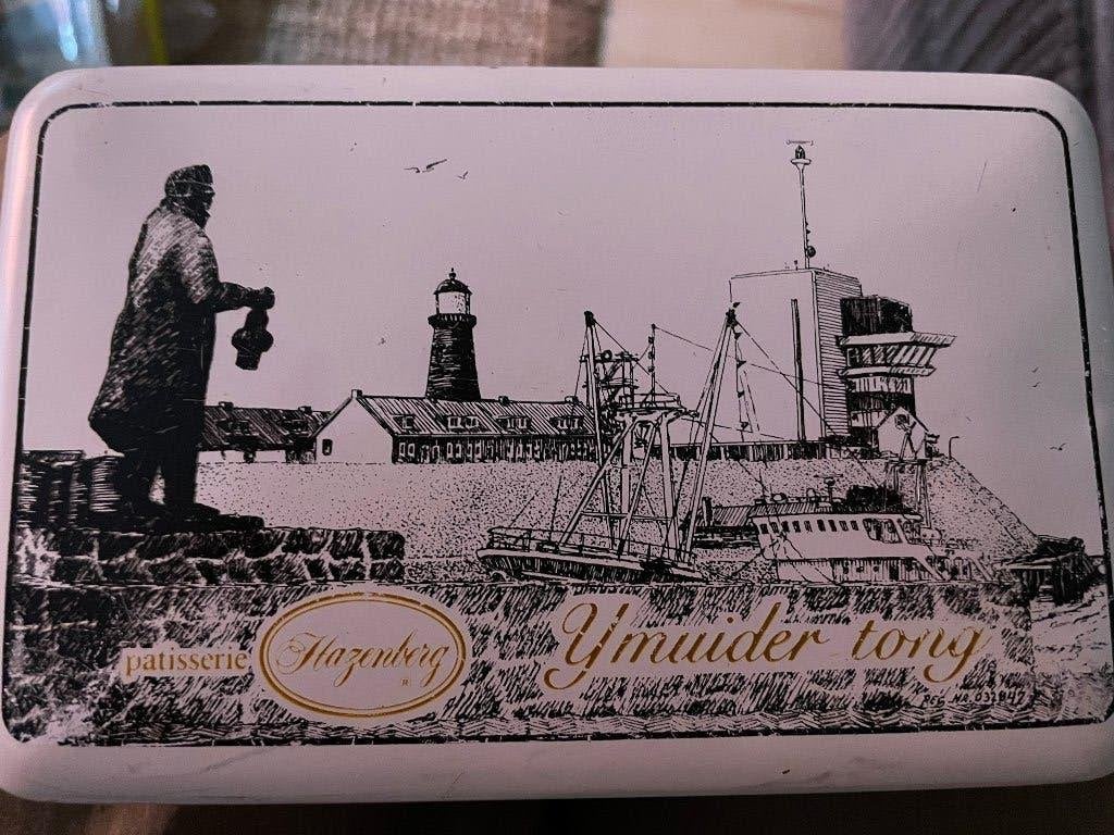 IJmuiden koek blik IJmuider tong, Ophalen of Verzenden, Gebruikt, Koek(jes)