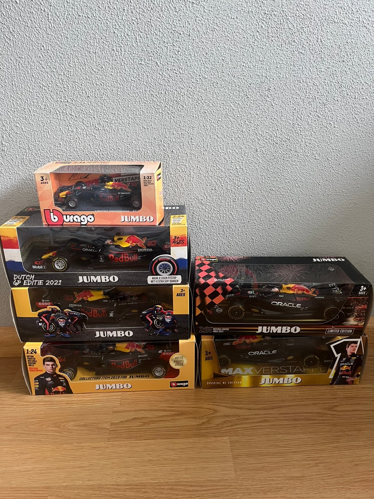 Jumbo Max Verstappen Auto’s, Hobby en Vrije tijd, Modelauto's | 1:24, Ophalen of Verzenden, Nieuw, Bburago