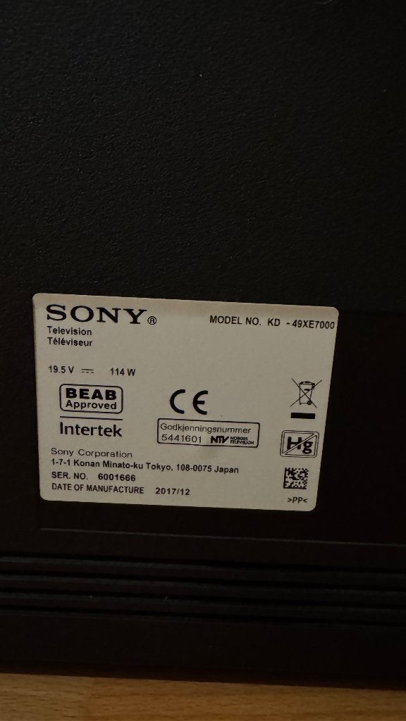 Sony 49” 4K Smart TV, Audio, Tv en Foto, Televisies, Ophalen, LED, 50 Hz, Zo goed als nieuw