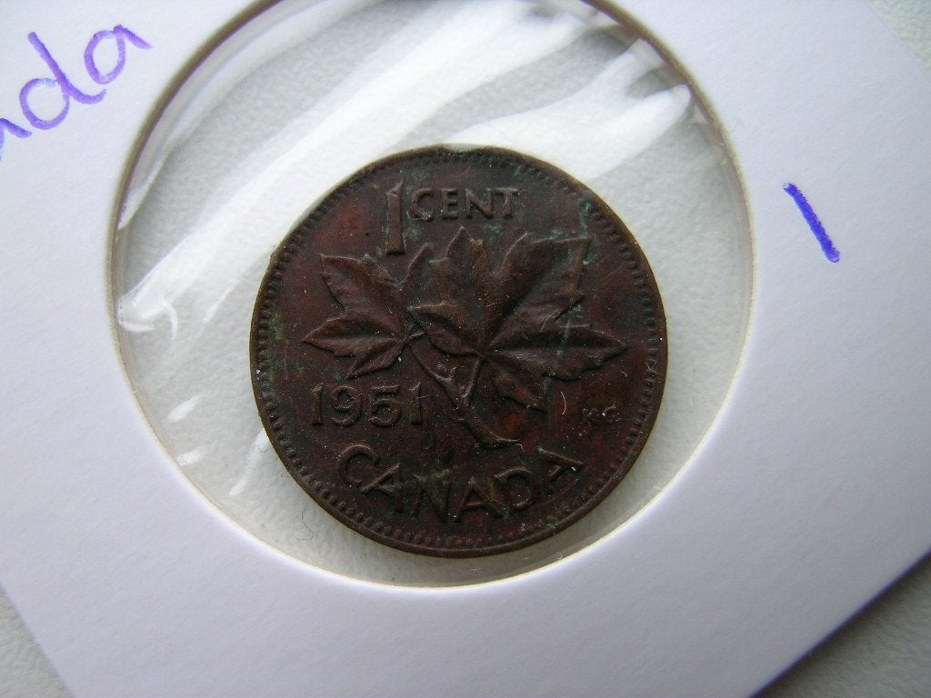 Cent 1951 Canada, Ophalen of Verzenden, Noord-Amerika, Losse munt
