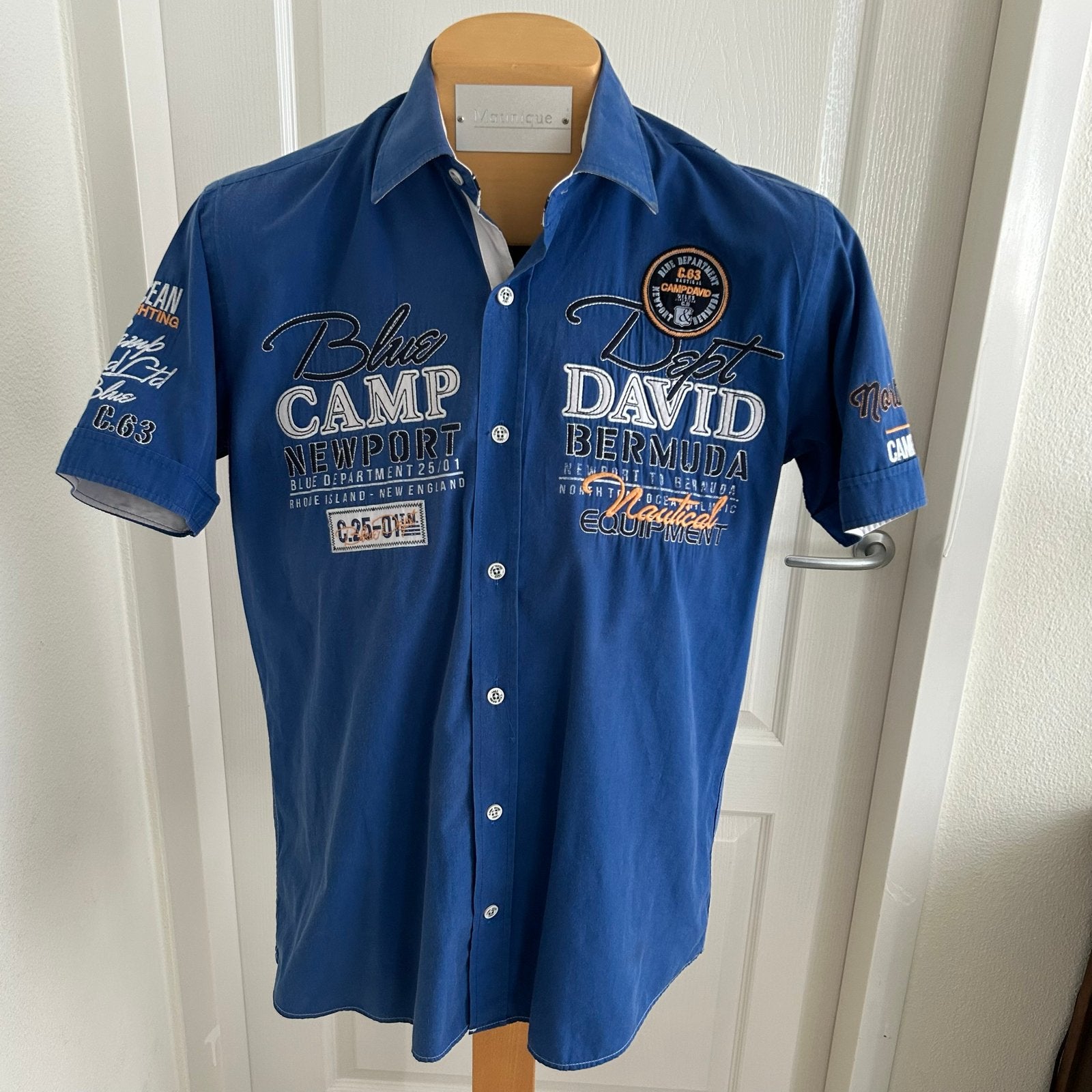 Nieuw origineel Camp David Heren overhemd  hemd Maat M AKTIE, Kleding | Heren, Ophalen of Verzenden, Zo goed als nieuw, Blauw