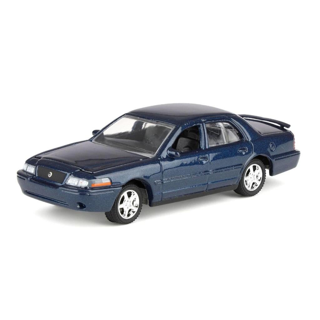 2003 Mercury Marauder van Greenlight 1/64 blauw, Ophalen of Verzenden, Nieuw, Auto