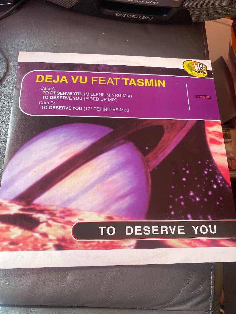 Deja Vu feat. Tasmin - To Deserve You 12 inch vinyl, LP, Gebruikt, Dance, Ophalen of Verzenden